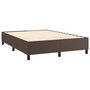 Voir la diapositive 4 : VIDAXL Cadre de lit sans matelas marron 140x190 cm similicuir