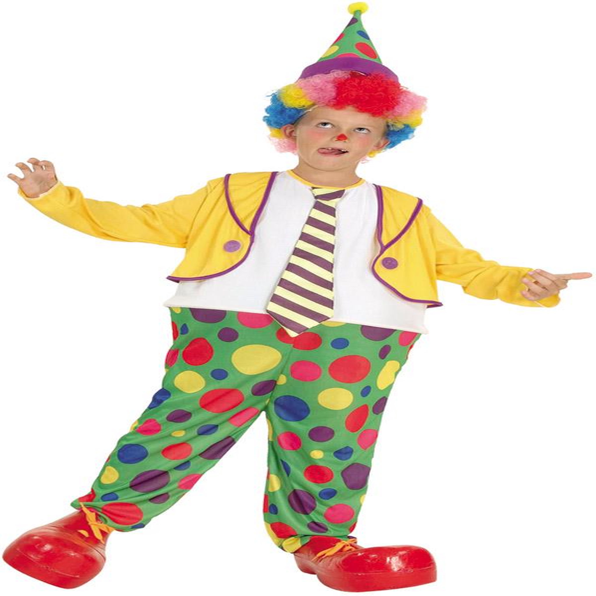 Boland Déguisement De Jimbo Le Clown - Enfant - 4/6 ans (104 à 116 cm)
