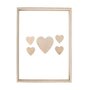 Rayher Livre d'or cadre en bois avec des cœurs 35 x 26 x 4 cm