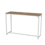 Voir la diapositive 1 : TOILINUX Console Casa Blanca en panneaux de particules et Métal - L.120 cm x H.79 cm - Beige et Blanc