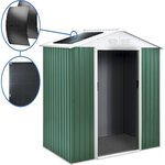 Habitat et Jardin Abri de jardin métal -  Rosas   - 2.71 m² avec panneaux solaires - Vert