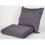 Harmony Housse de coussin ULYSSE 45x45 cm. Coloris disponibles : Noir