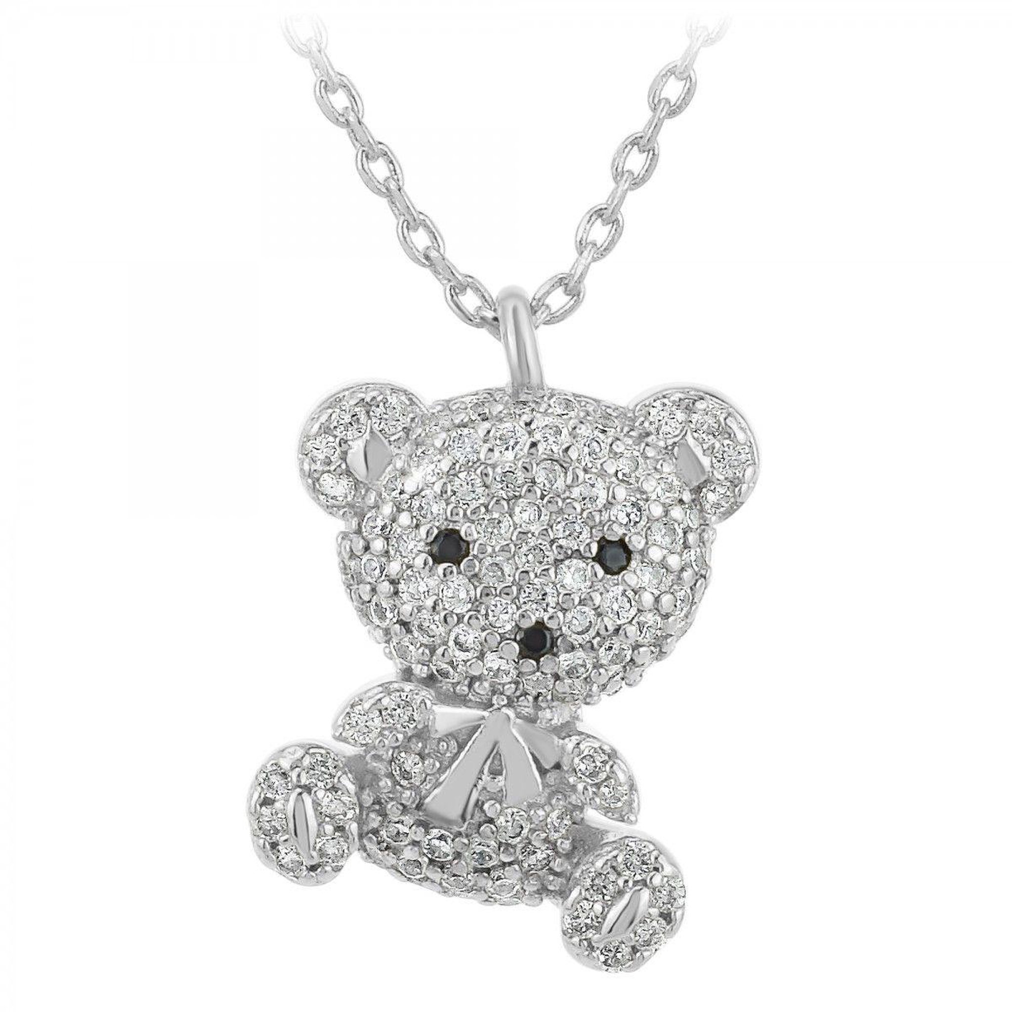 SC CRYSTAL Collier ourson SC Crystal orné de zirconium