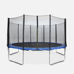 SWEEEK Trampoline Ø460cm - Neptune avec son filet de protection. Coloris disponibles : Gris