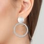 Voir la diapositive 2 : SC CRYSTAL Boucles d'oreilles SC Crystal ornées de Cristaux scintillants