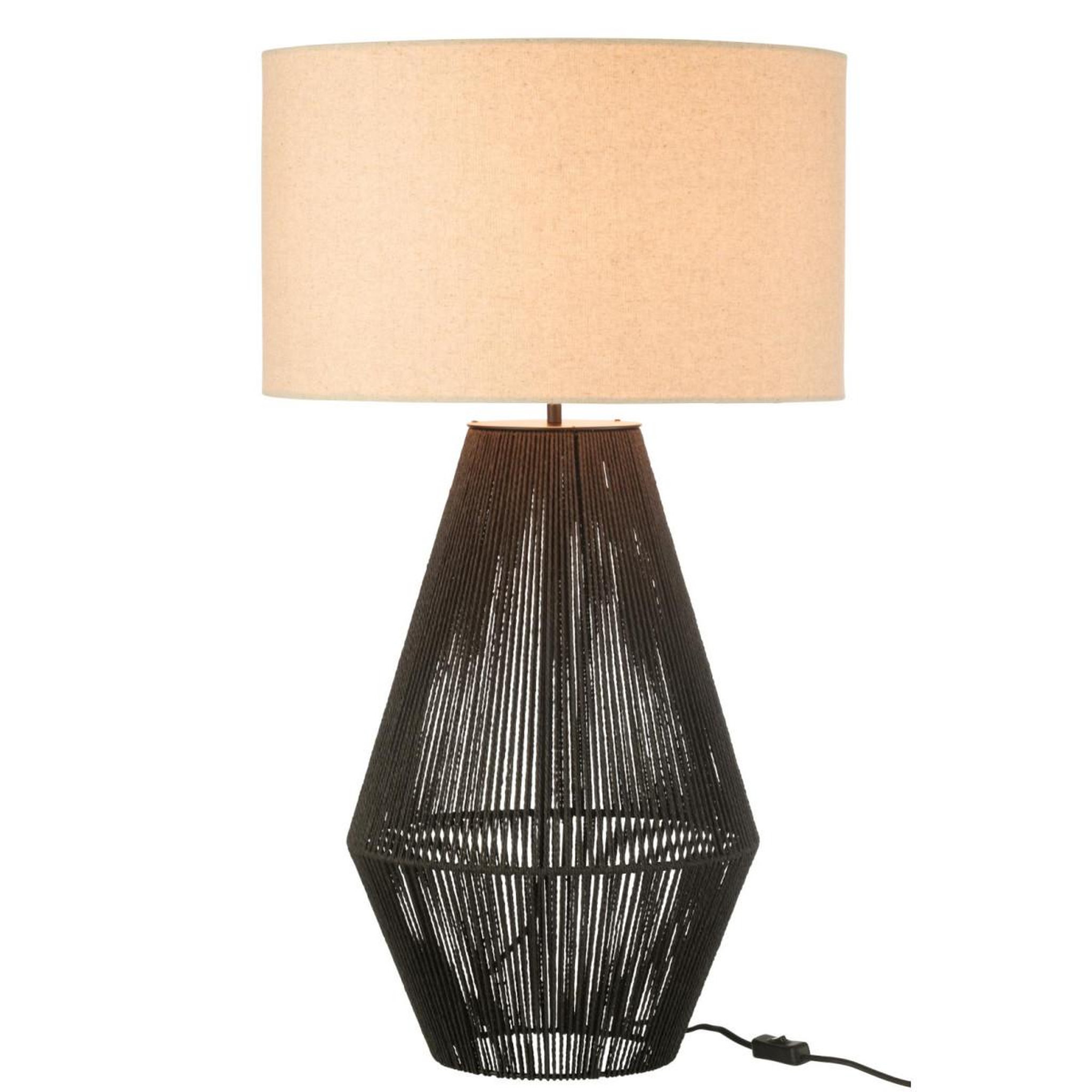 Voir la diapositive 2 : J-LINE Lampe à poser design  striing  78cm noir