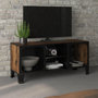 Voir la diapositive 1 : VIDAXL Meuble TV Marron rustique 105x36x47 cm Metal et MDF