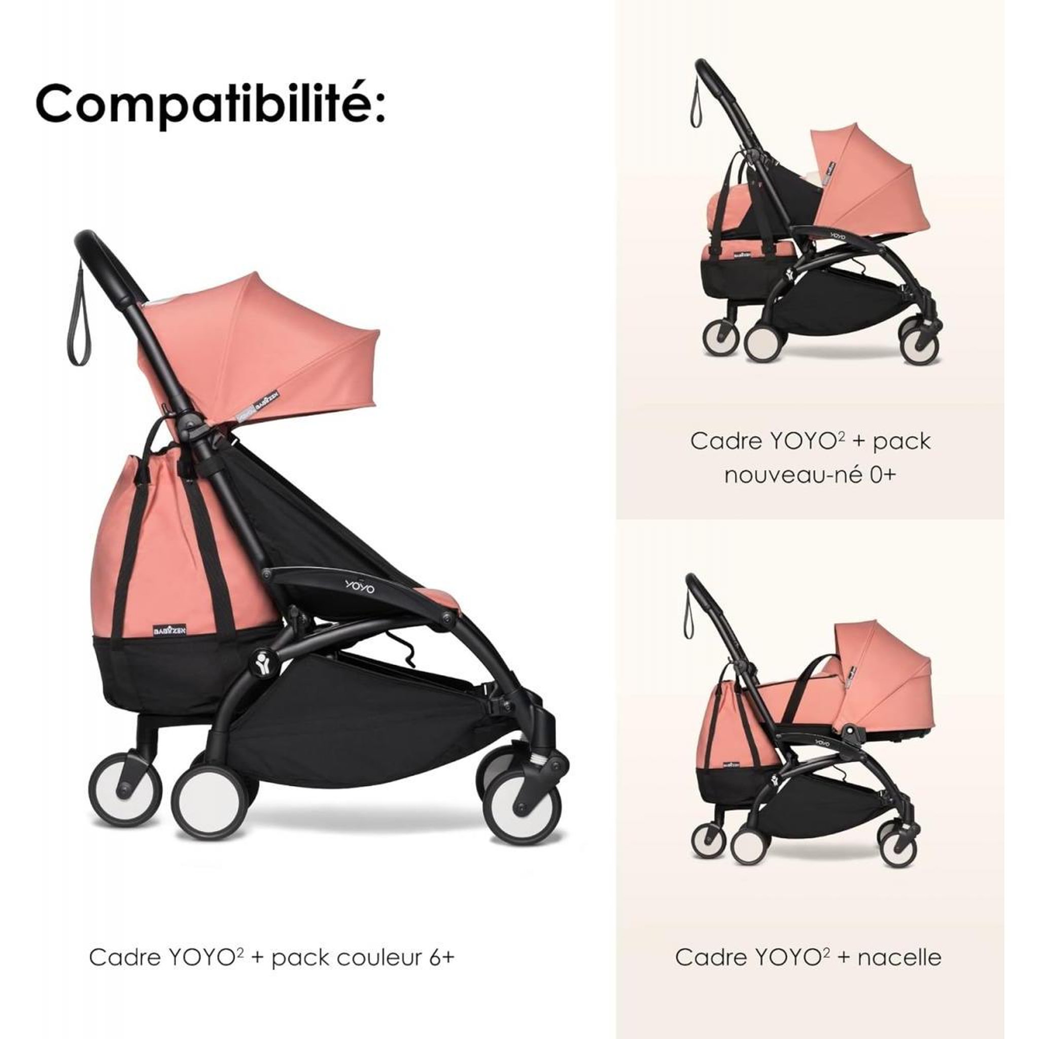 Voir la diapositive 3 : STOKKE Sac BABYZEN YOYO - couleur Ginger