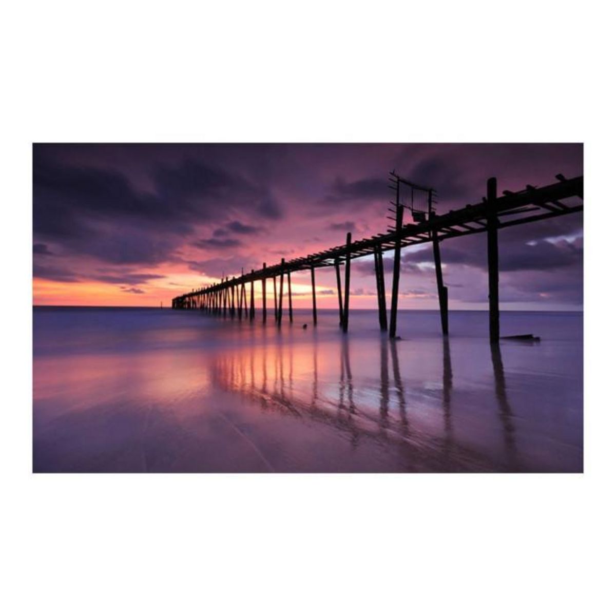 Paris Prix Papier Peint  Port Jetée en Bois II  450x270cm