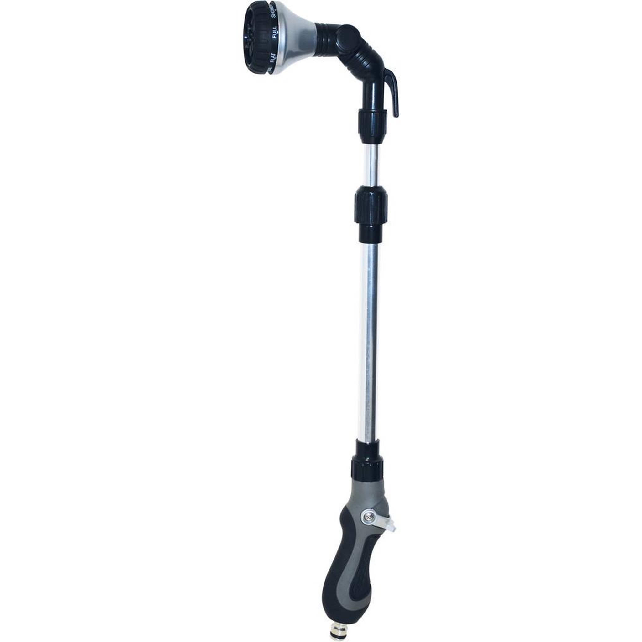 CENTRALE BRICO Canne télescopique rapide, petit modèle 45 à 58 cm, tête orientable, 8 types de jet