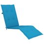 Voir la diapositive 2 : VIDAXL Coussin de chaise de terrasse bleu (75+105)x50x4 cm