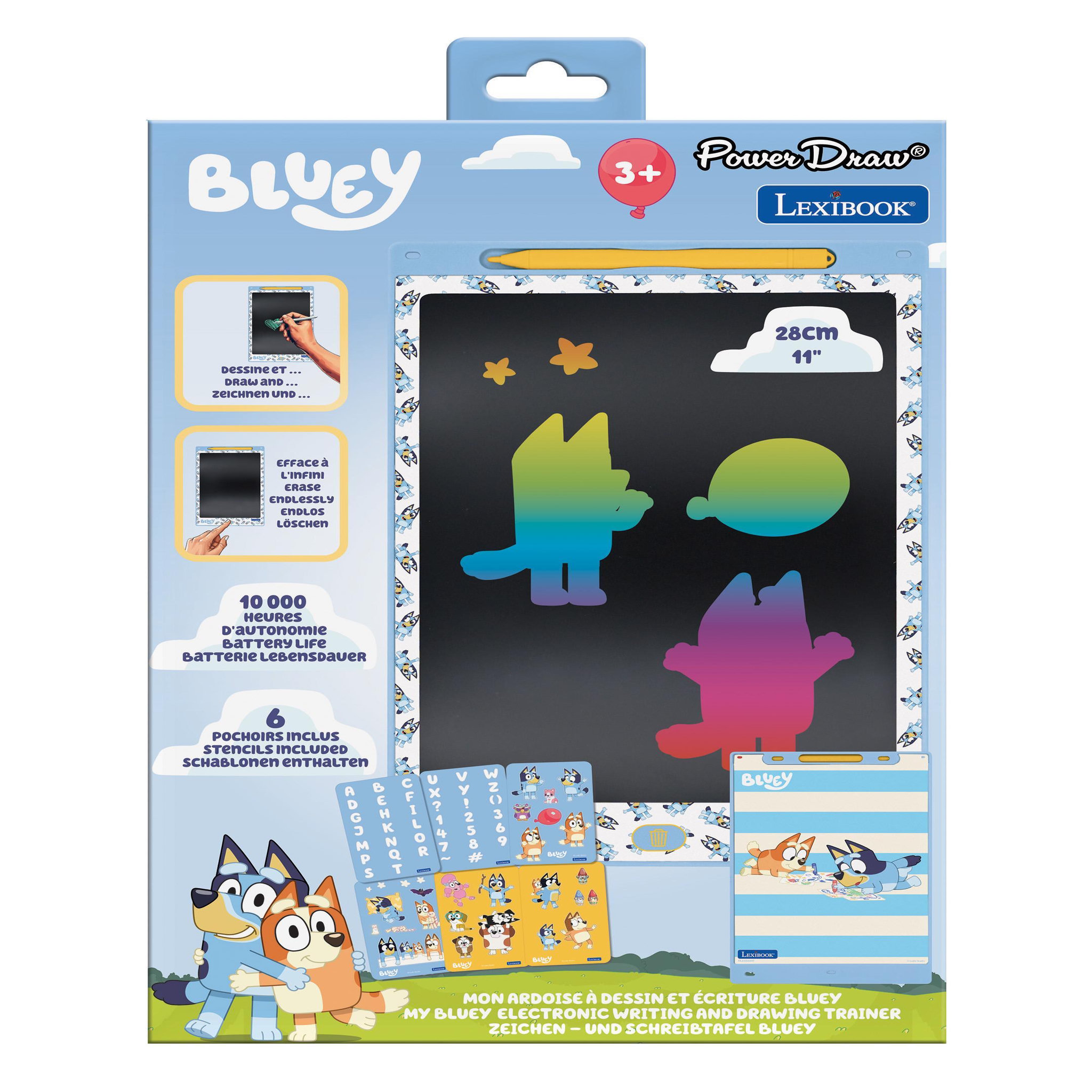 Voir la diapositive 3 : Lexibook Tablette à Dessins électronique multicolore Bluey