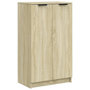 Voir la diapositive 2 : VIDAXL Armoire a chaussures Chene sonoma 59x35x100cm Bois d'ingenierie