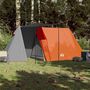 Voir la diapositive 3 : VIDAXL Tente de camping 3 personnes gris et orange impermeable