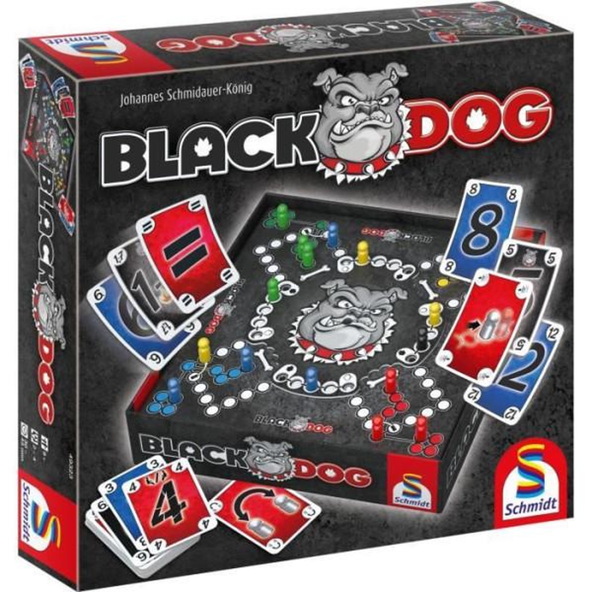 Voir la diapositive 2 : Schmidt Spiele Black DOG - Jeux de Société - SCHMIDT SPIELE - Affrontez le mystérieux Black DOG dans ce jeu de stratégie captivant !