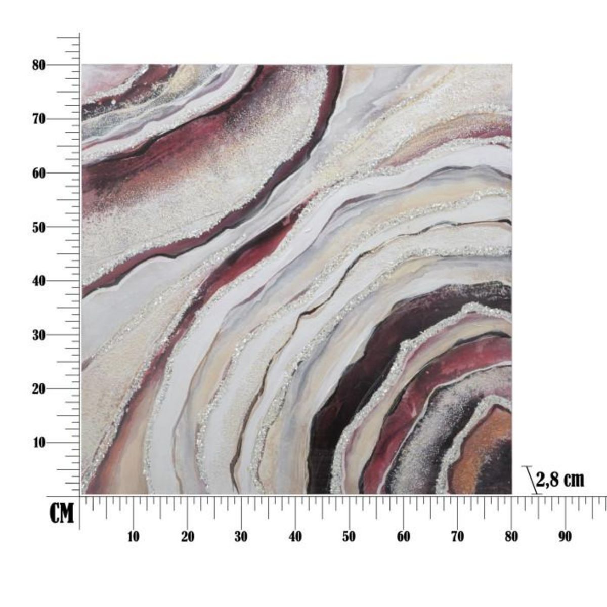 Paris Prix Toile Peinture Déco  Redy  80x80cm Multicolore