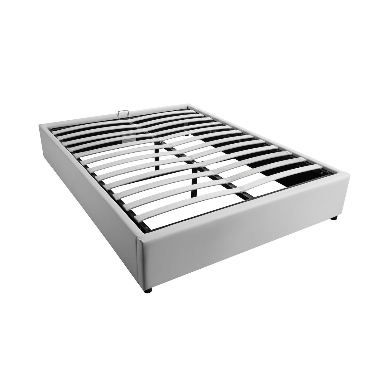 Lit coffre avec sommier relevable 140x190 cm LEO