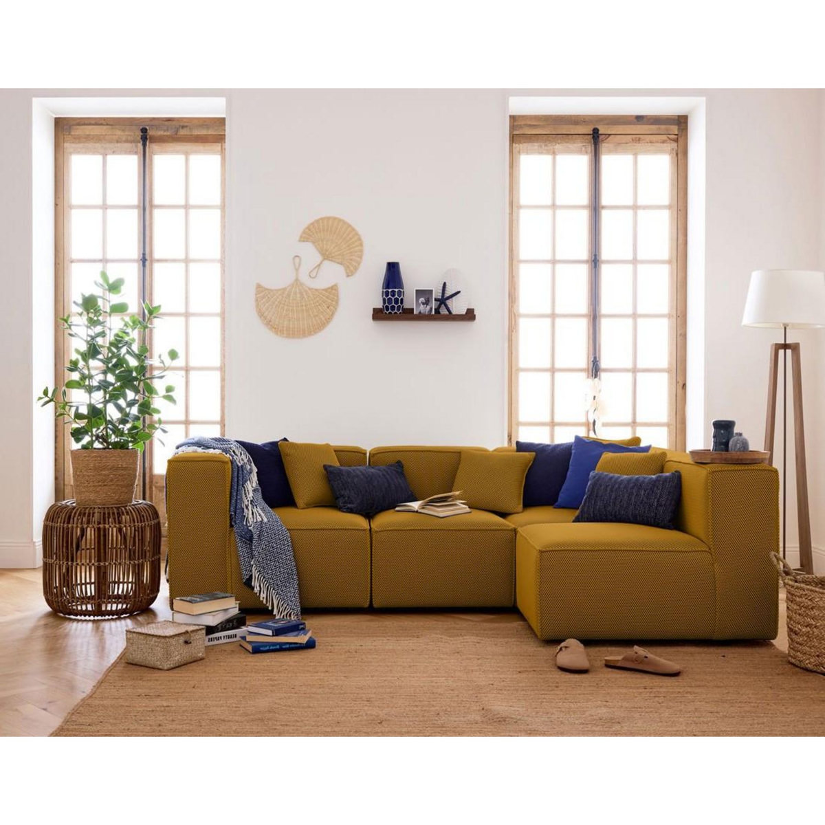 LISA DESIGN Arty - module d'assise - en tissu mailles 3d