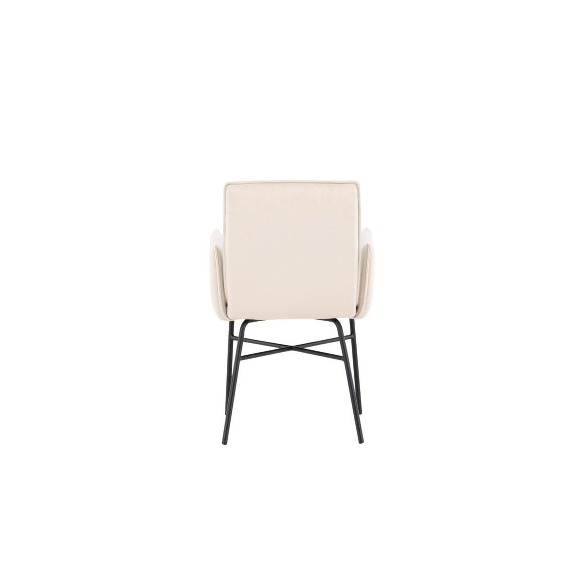 Voir la diapositive 6 : Paris Prix Chaise design en velours  petra  86cm beige