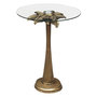 Voir la diapositive 1 : ATMOSPHERA Table d'Appoint Design  Wild Palm  51cm Or