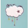 Voir la diapositive 2 : PTIT BASILE Protège carnet de santé en coton bio Nuages