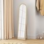 Voir la diapositive 5 : HOMCOM Miroir sur pied et mural pleine longueur 40 x 160 cm cadre pied effet pierre