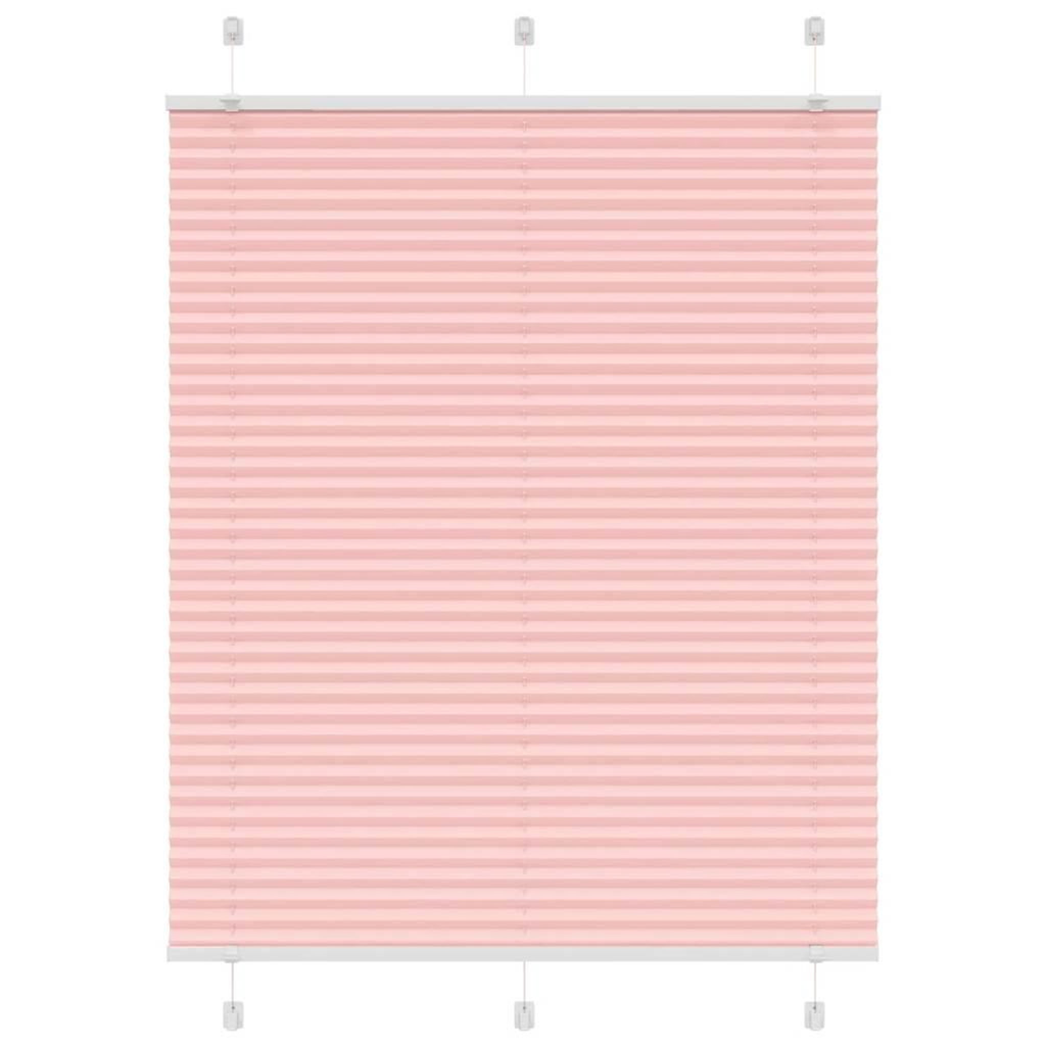 VIDAXL Store plisse rose 105x150 cm largeur du tissu 104,4cm polyester