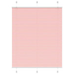 VIDAXL Store plisse rose 105x150 cm largeur du tissu 104,4cm polyester