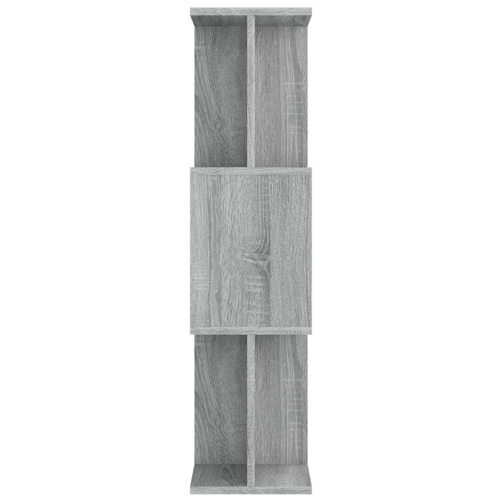 Voir la diapositive 4 : VIDAXL Bibliotheque/Cloison Sonoma gris 80x24x96 cm Bois d'ingenierie