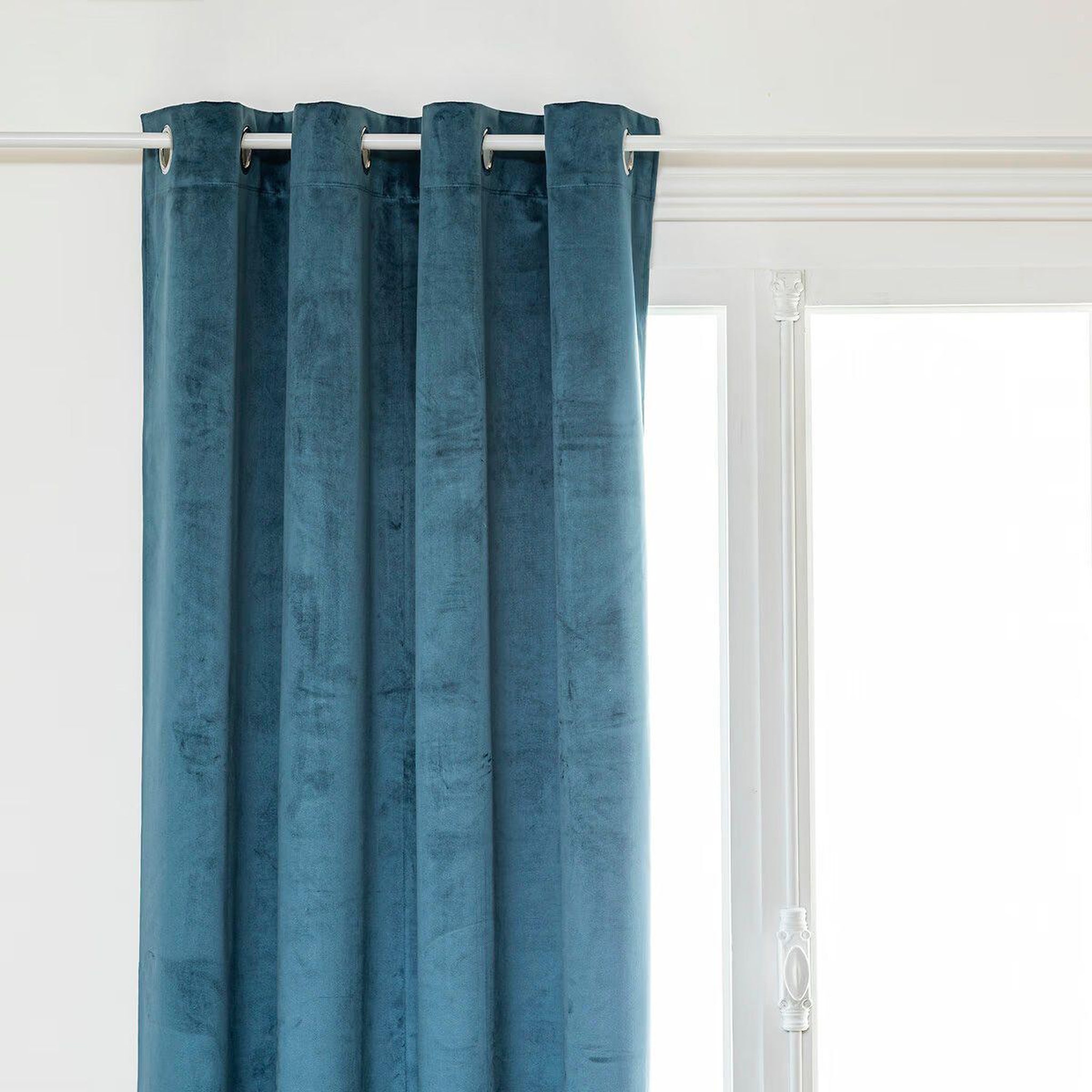 ATMOSPHERA Rideau occultant à œillets  thea  140x260cm bleu