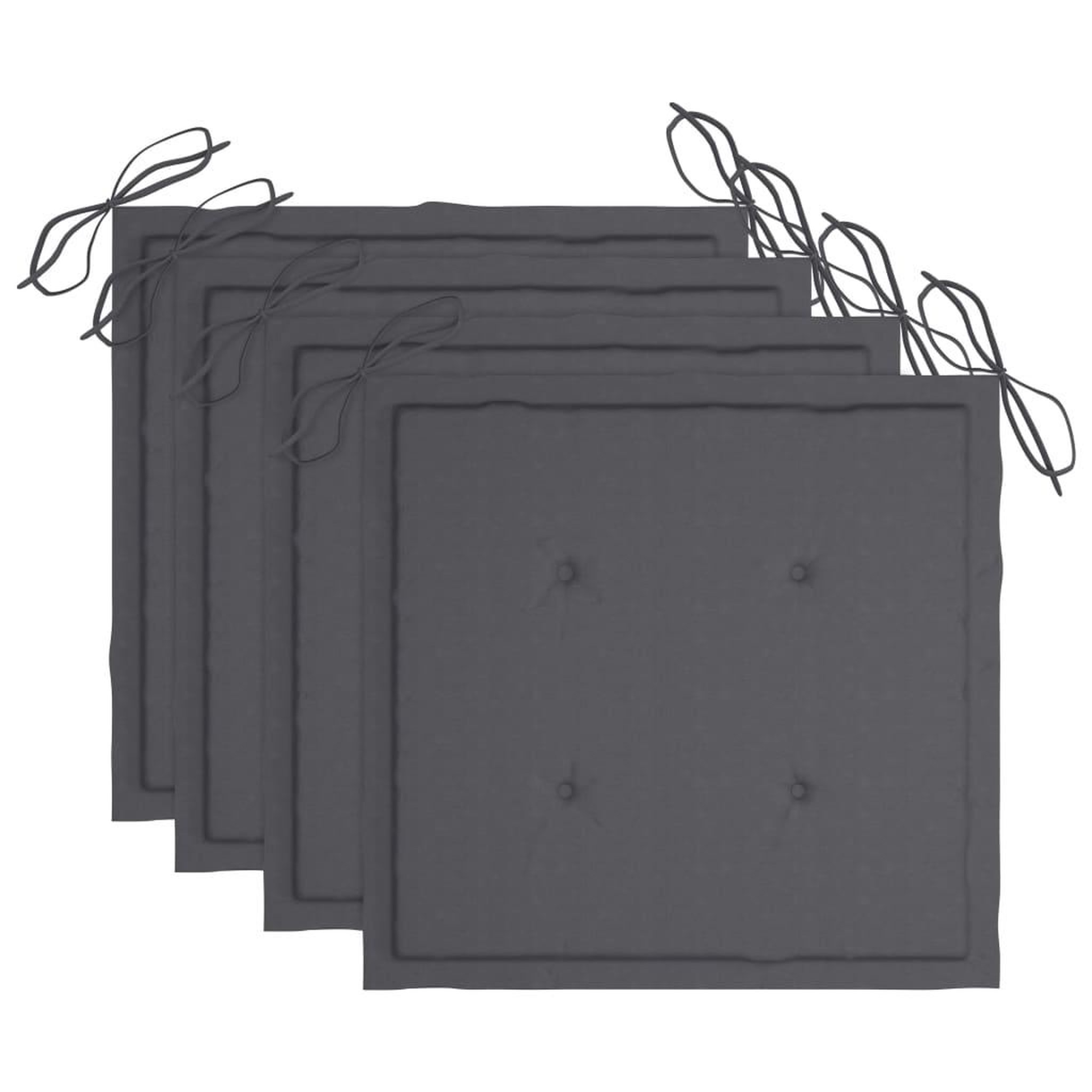 Voir la diapositive 3 : VIDAXL Chaises pliables d'exterieur lot de 4 et coussins Bois d'acacia