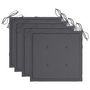 Voir la diapositive 3 : VIDAXL Chaises pliables d'exterieur lot de 4 et coussins Bois d'acacia