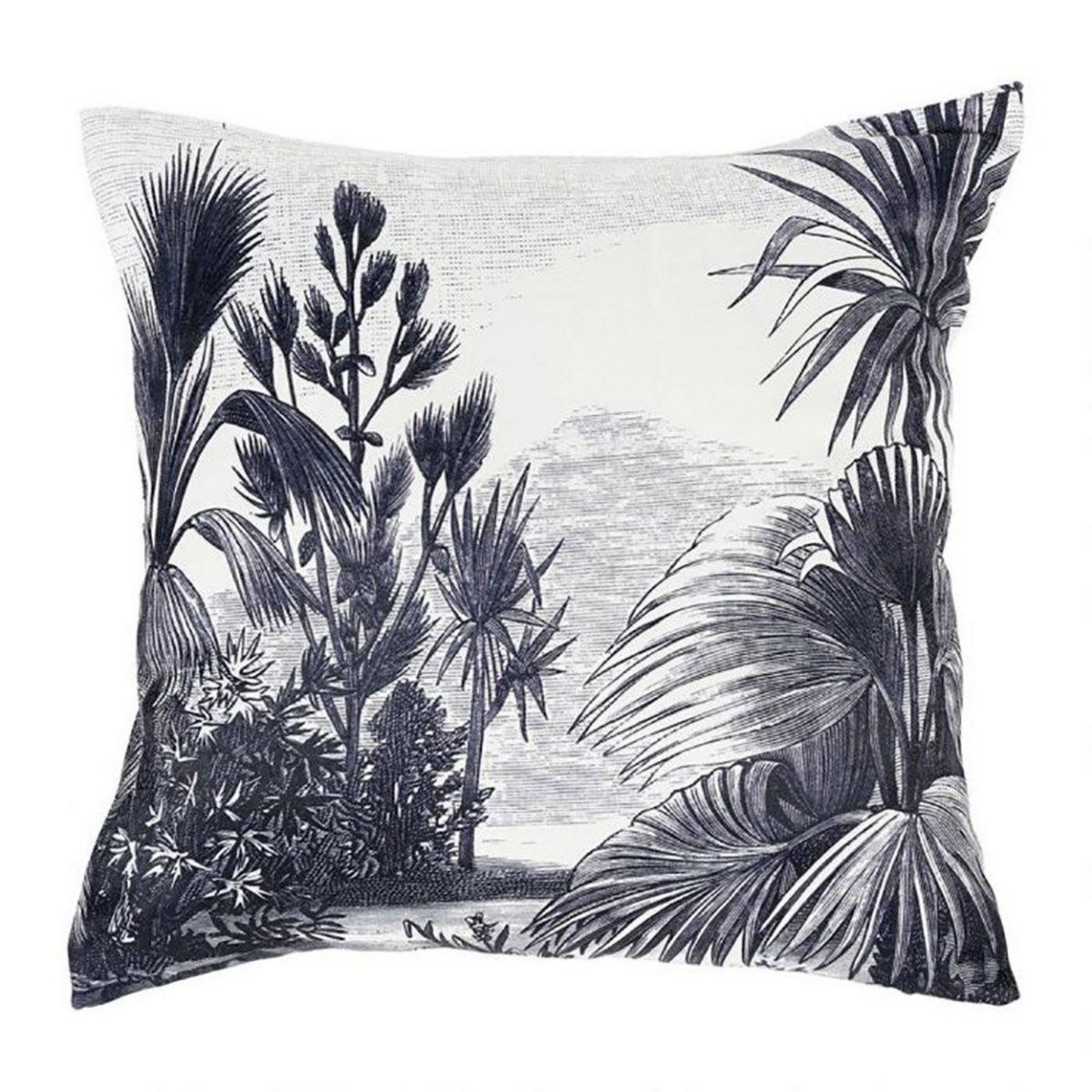 OSTARIA Housse de coussin 40x40 cm Hidalgos blanc noir