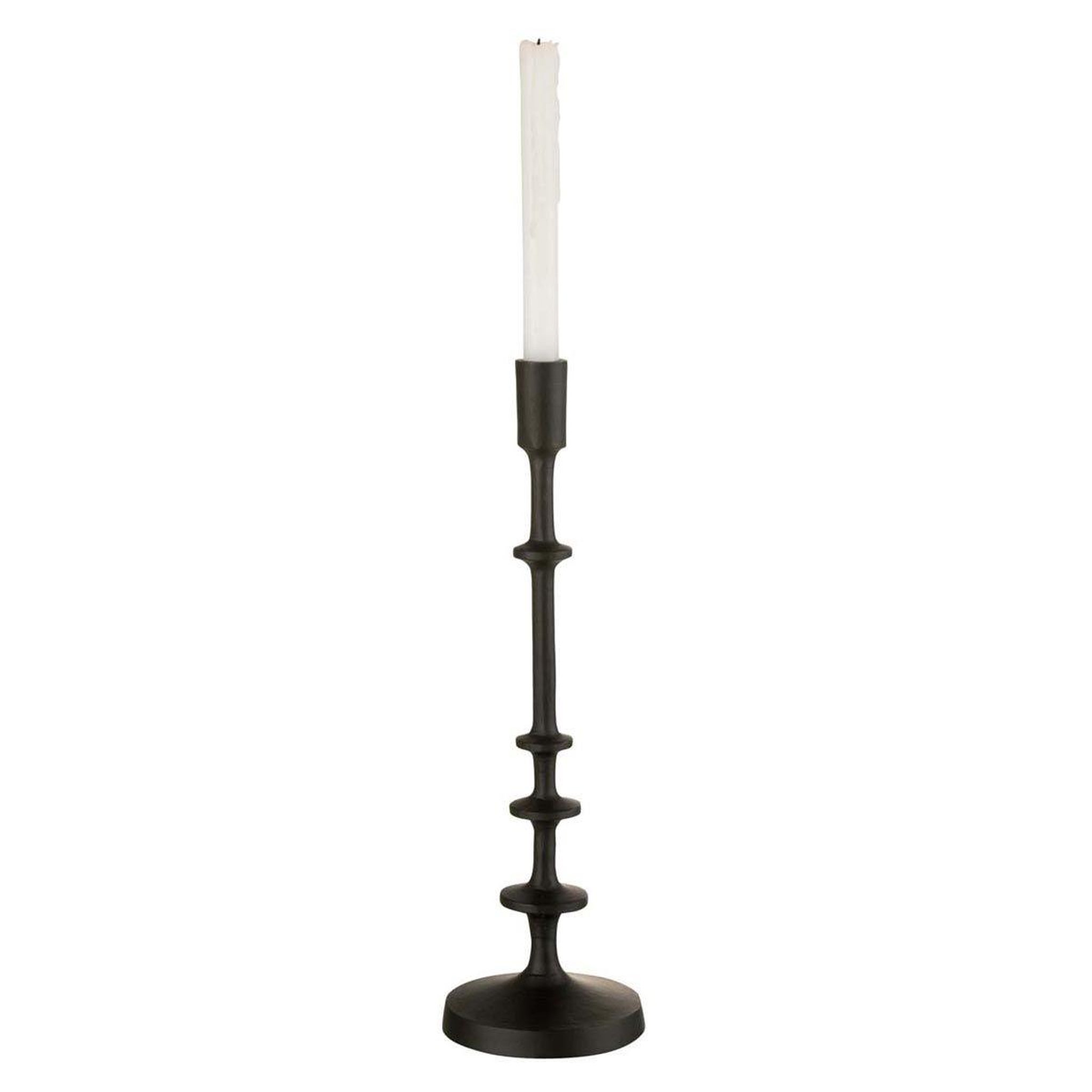 Voir la diapositive 2 : J-LINE Chandelier Rond Design  Izy  42cm Noir