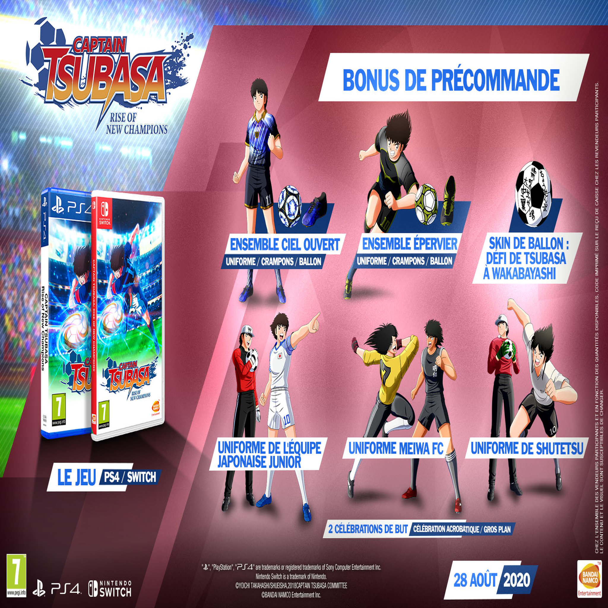 Voir la diapositive 2 : Namco Captain Tsubasa : Rise of new Champions PS4