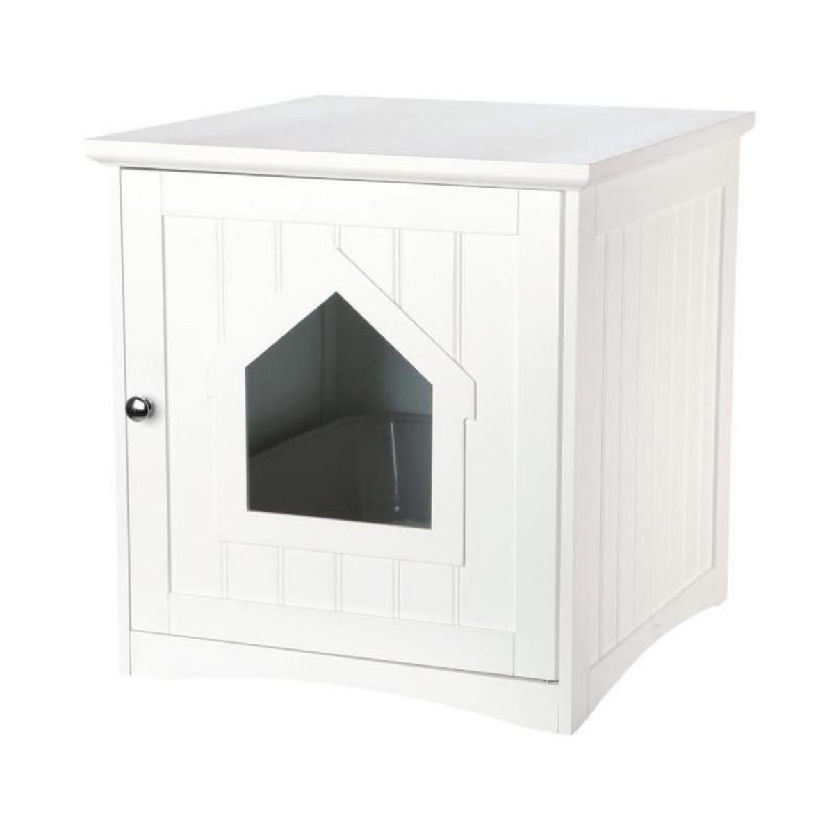 Trixie TRIXIE Meuble de toilette pour chat - Blanc - 49 x 51 x 51 cm