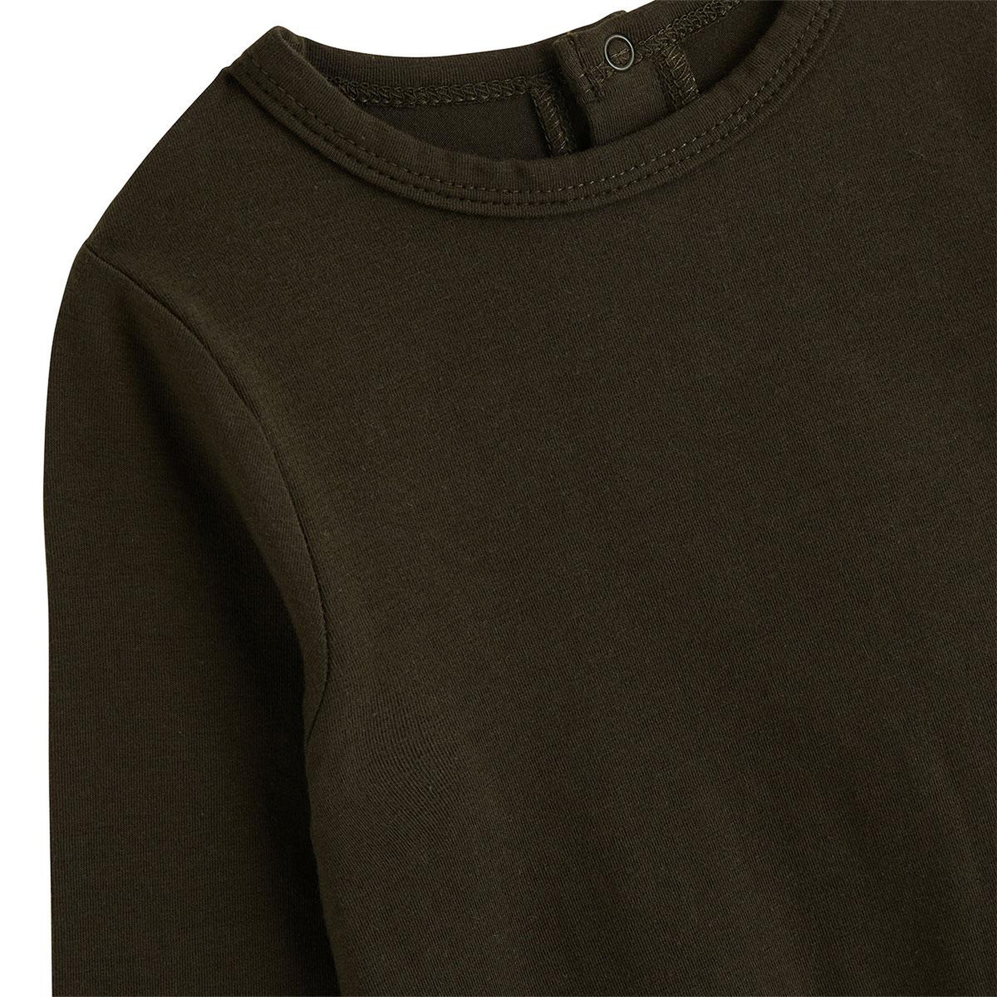 Voir la diapositive 5 : PETIT BEGUIN Ensemble salopette bébé en molleton et t-shirt ginkgo