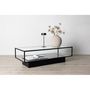 Voir la diapositive 6 : Paris Prix Table Basse Design en Verre  Maglehem  130cm Noir