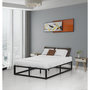 Voir la diapositive 2 : Habitat et Jardin Cadre de lit en métal 140 x 190 cm - Noir