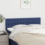 VIDAXL Tetes de lit 2 pcs Bleu 72x5x78/88 cm Tissu
