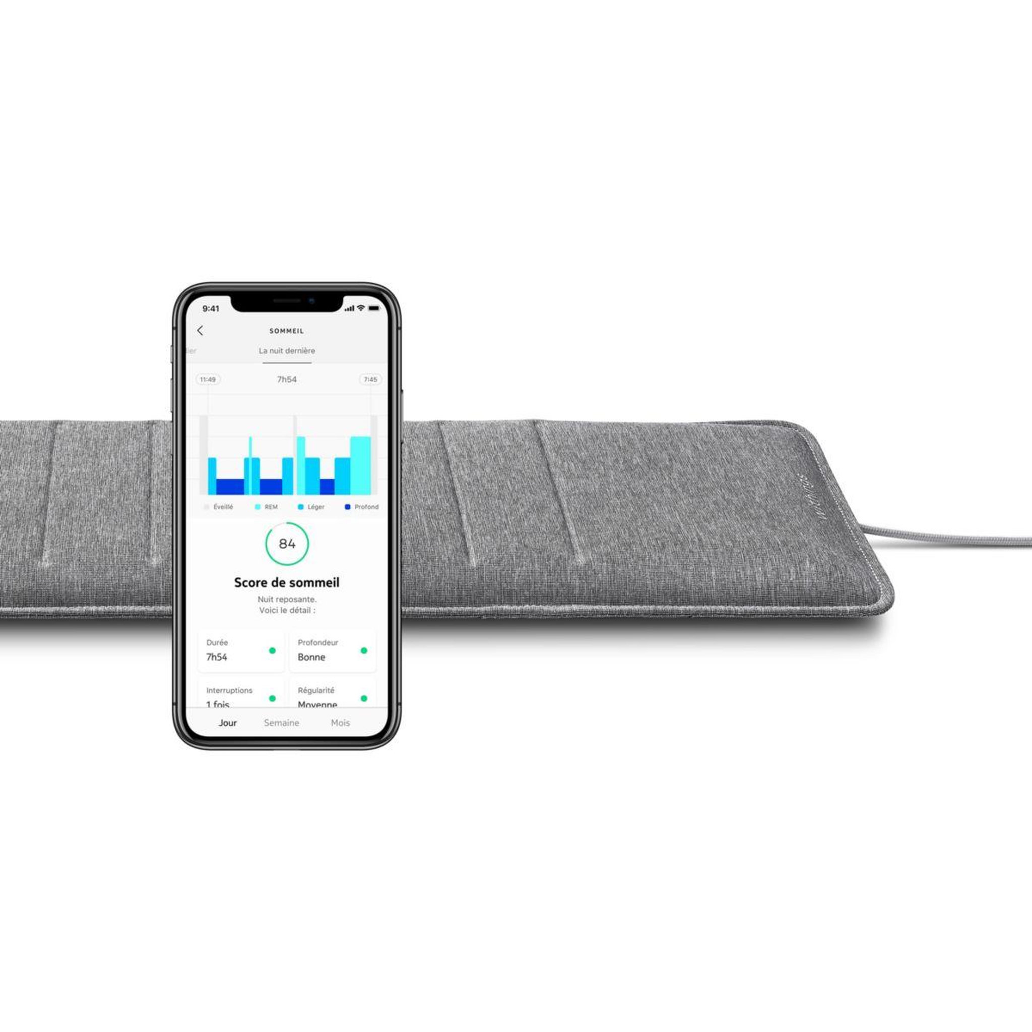 Voir la diapositive 4 : WITHINGS Capteur sleep analyzer et apnée du sommeil