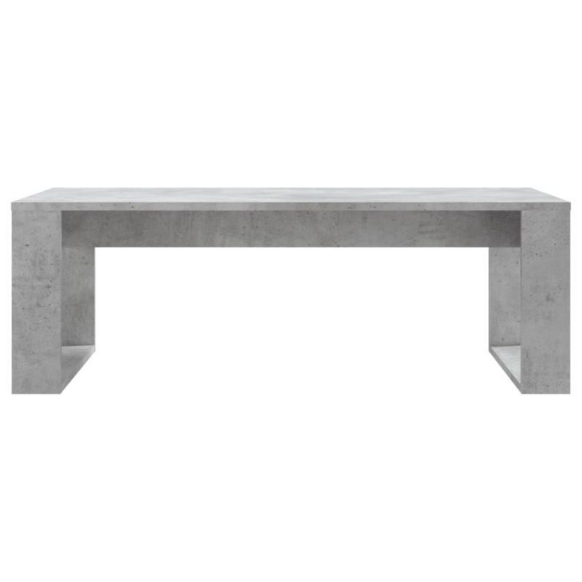 VIDAXL Table basse gris béton 102x50x35 cm bois d ingénierie