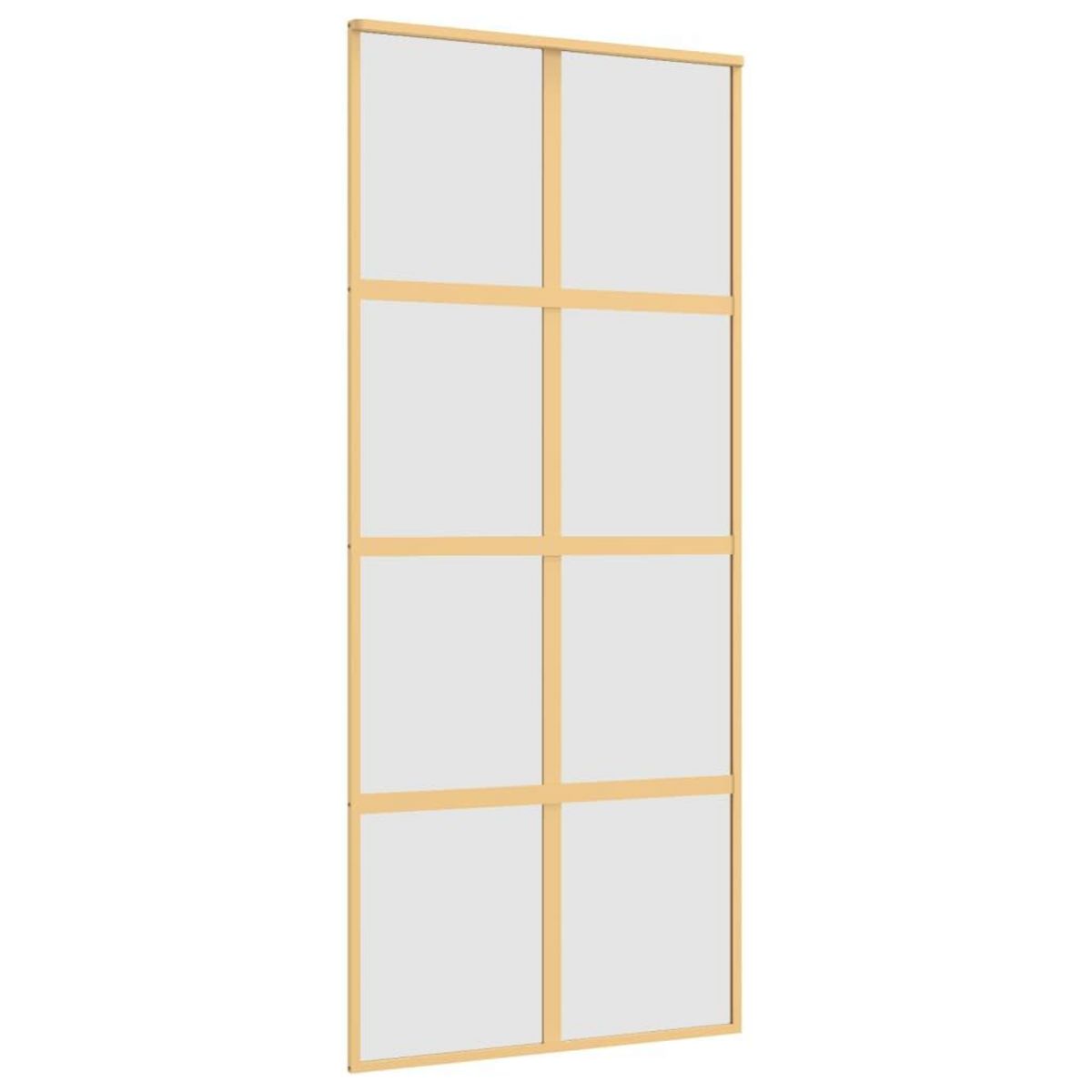 VIDAXL Porte coulissante dore 90x205 cm verre ESG depoli et aluminium