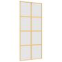Voir la diapositive 2 : VIDAXL Porte coulissante dore 90x205 cm verre ESG depoli et aluminium