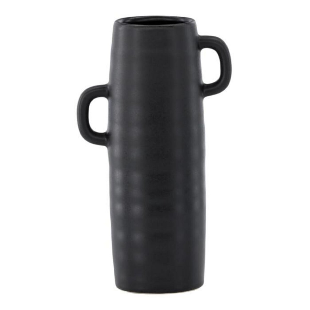 Paris Prix Vase Ondulé en Céramique  Cent  25cm Noir