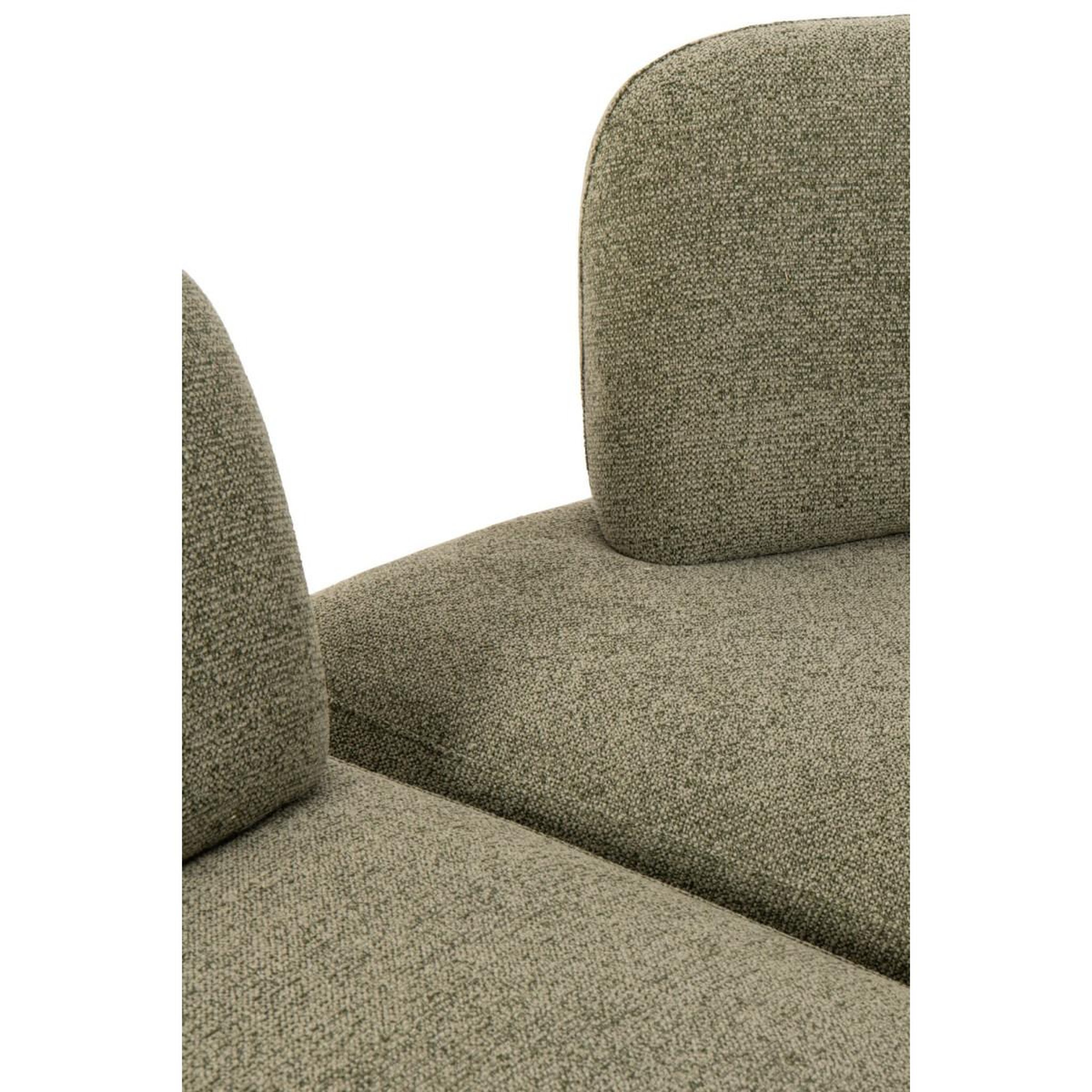 Voir la diapositive 4 : J-LINE Canapé modulable 5 éléments  olivia  152cm vert