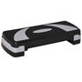 Voir la diapositive 1 : HOMCOM Stepper Fitness Aerobic hauteur reglable surface antiderapante 80 x 31 x 20 cm noir gris clair