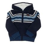 ELLE EST OU LA MER Gilet Zippé  Garçon EOM Vichalkid. Coloris disponibles : Bleu