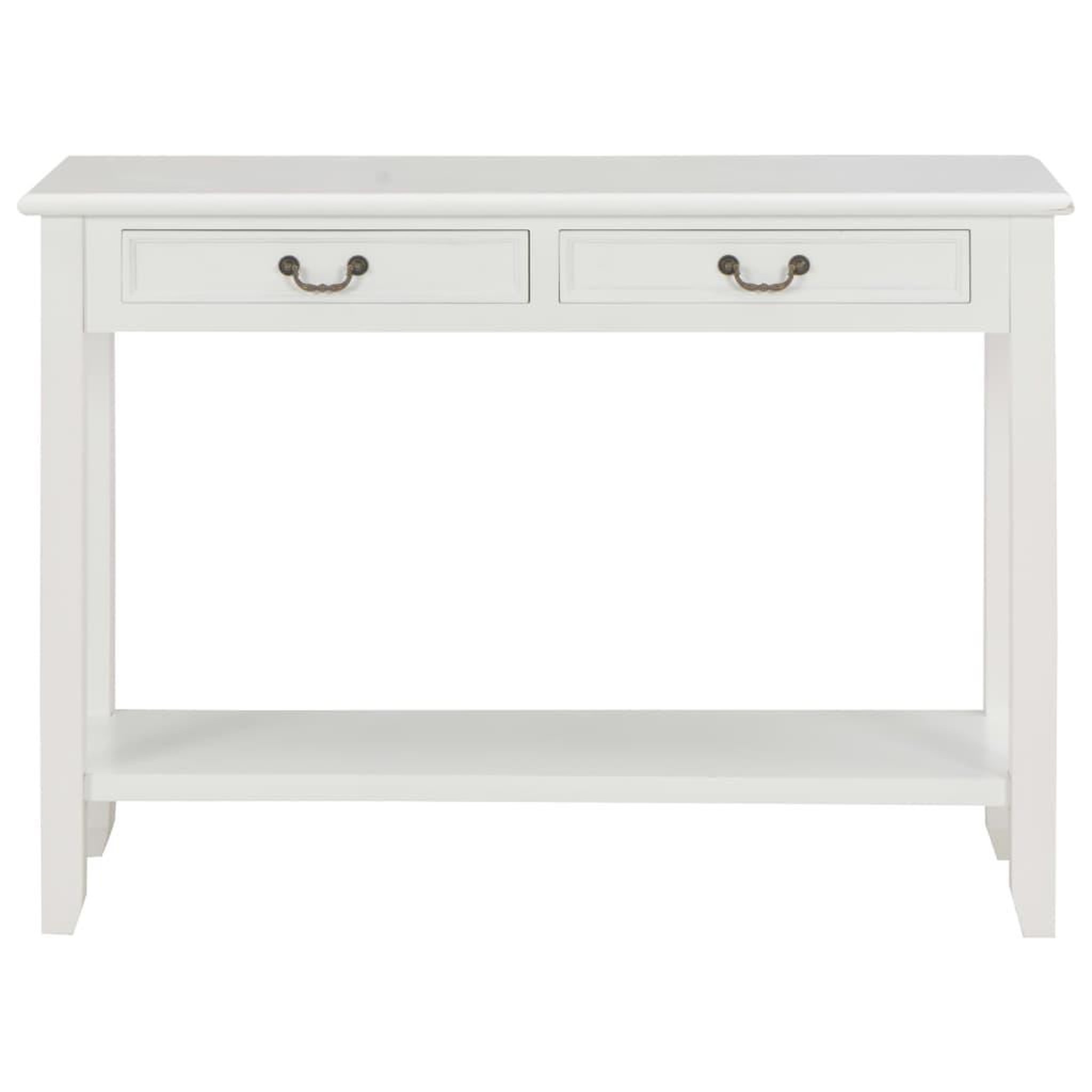 Voir la diapositive 3 : VIDAXL Table console Blanc 110x35x80 cm Bois