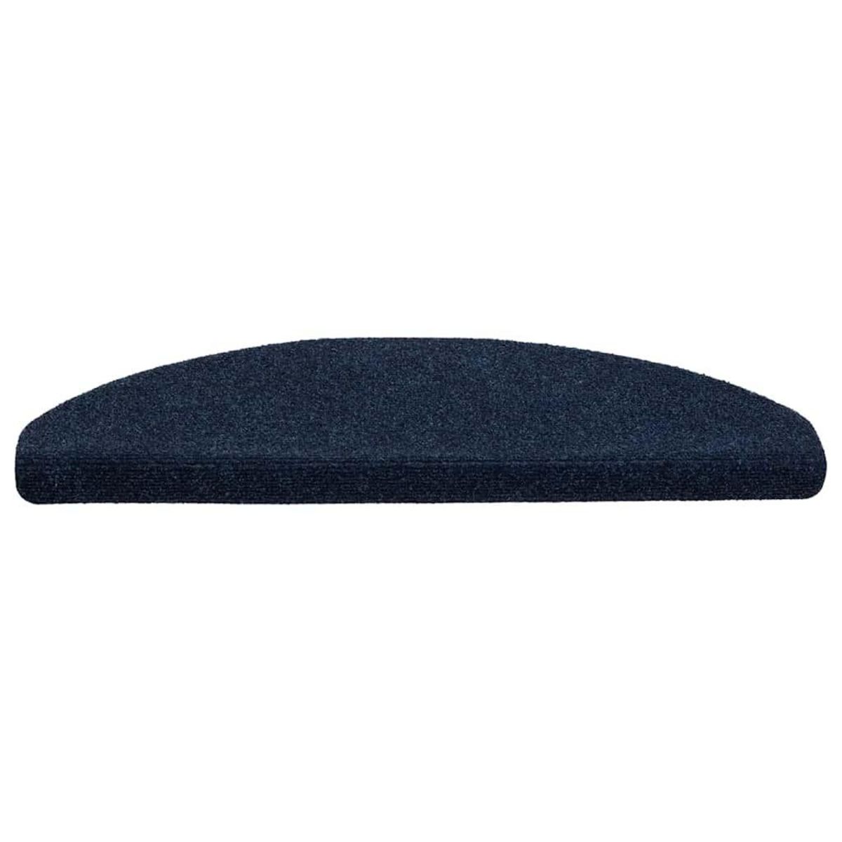 VIDAXL Tapis d'escalier autocollant 20 pcs marine 65x21x4 cm